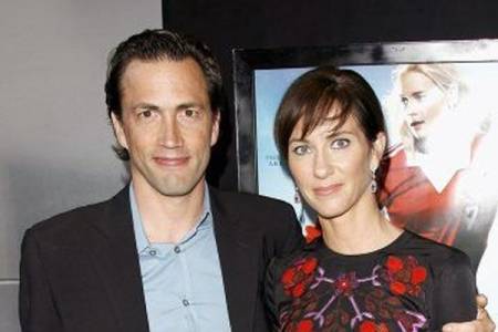 Andrew Shue with his former wife 